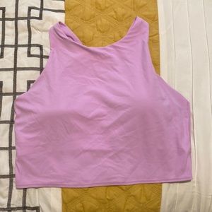 Athleta pink conscious crop bra size large D/DD
